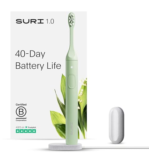 SURI 1.0 pink front view electric toothbrush