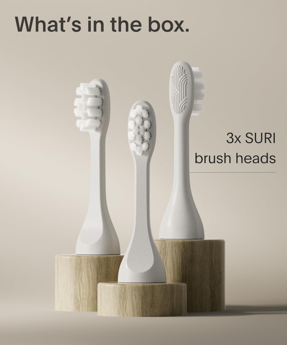 Sea Mist pack of 3 replacement toothbrush heads