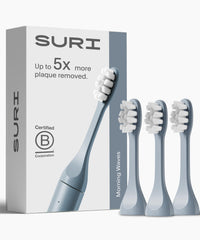 Suri toothbrush replacement heads pack of 3