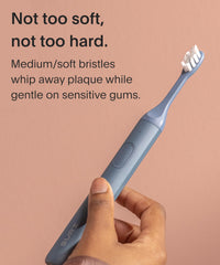 Suri replacement heads with built-in tongue scraper