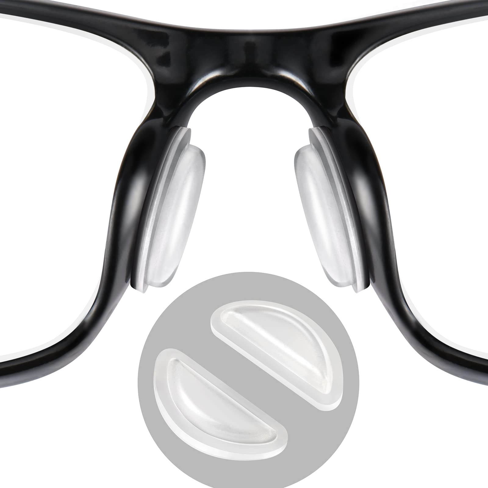 SURMAP nose pads package in clear silicone with airbag design