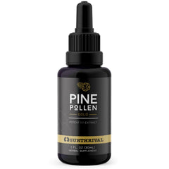 Surthrival Pine Pollen Gold Extract bottle (1 fl oz)