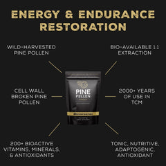 Pine pollen powder close-up