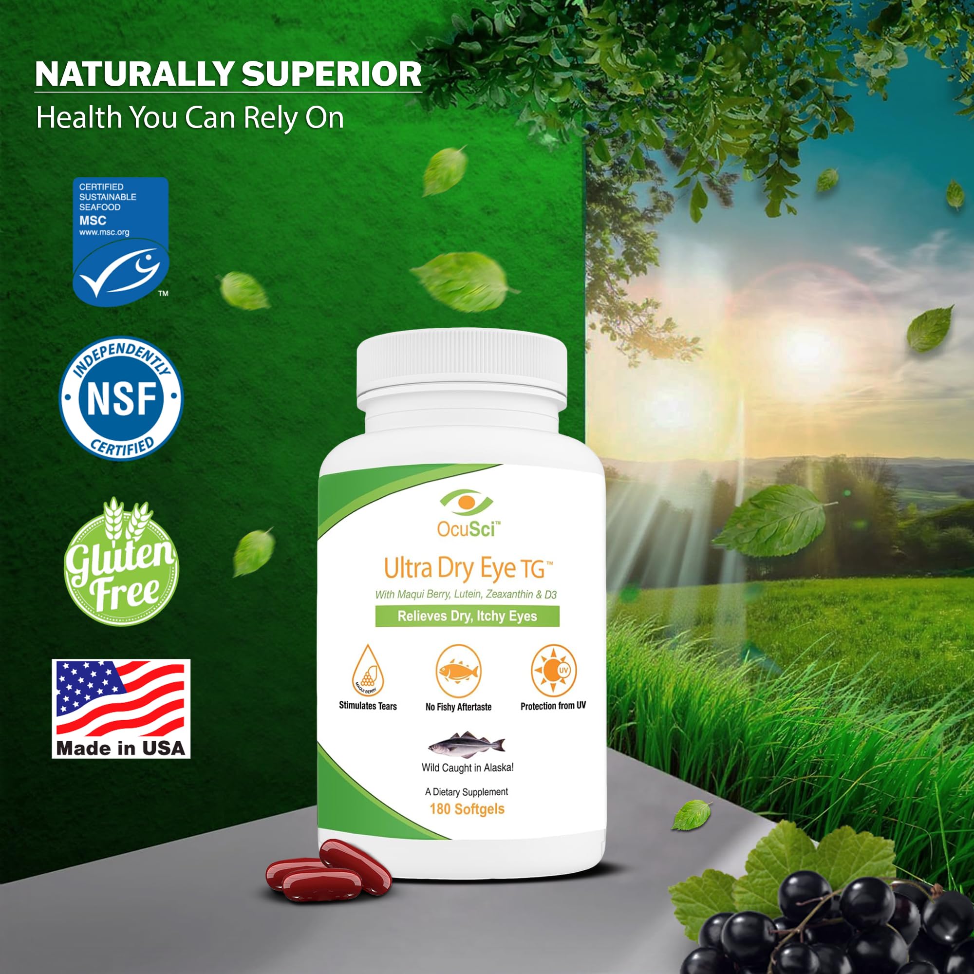 Sustainably sourced Alaskan fish oil