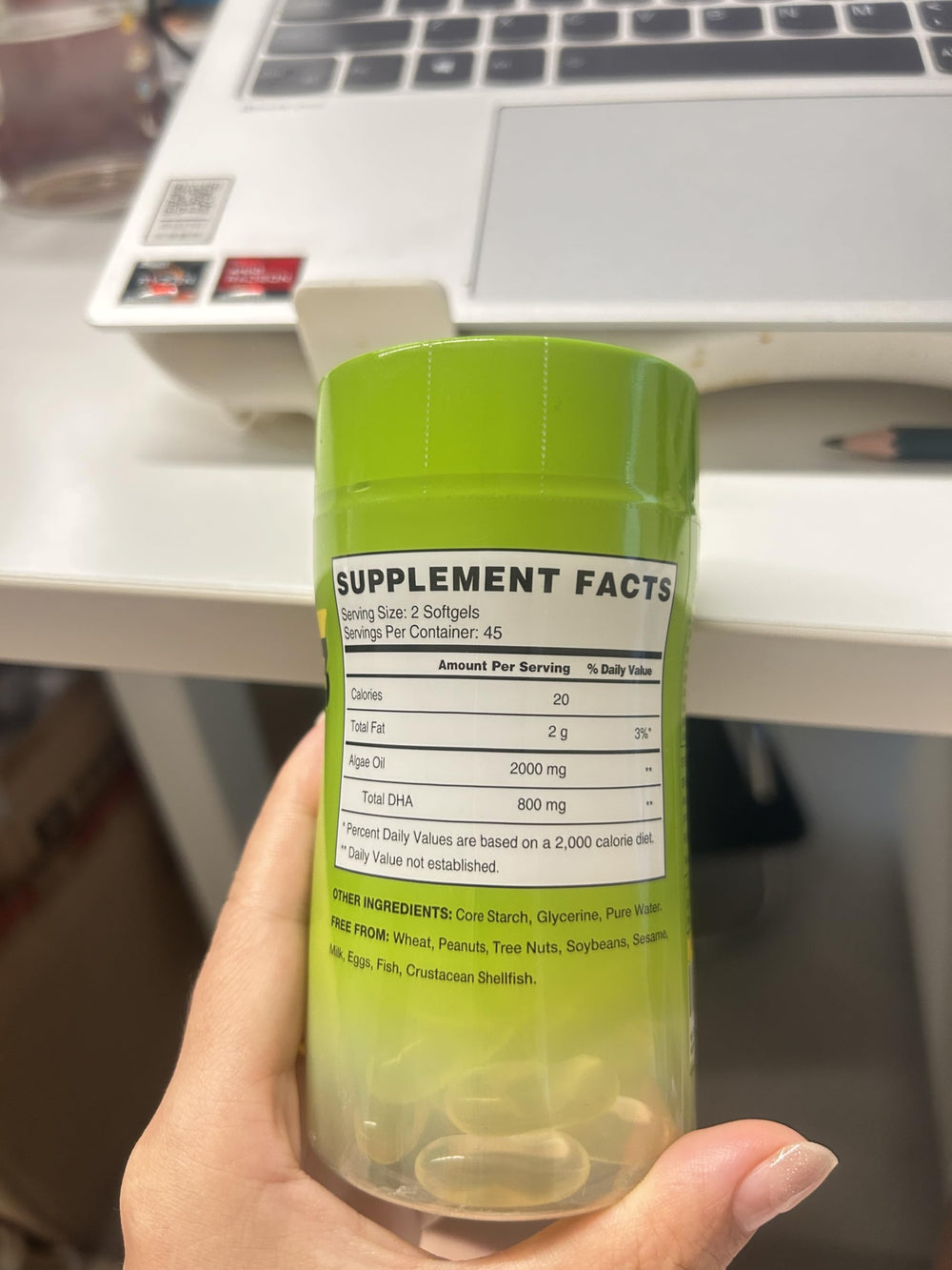 Sustainable, fish-free algae DHA supply