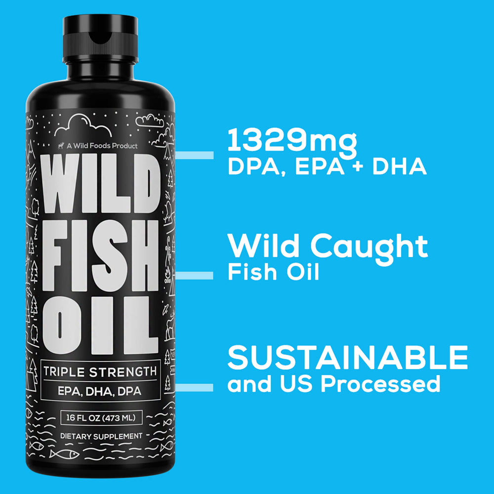Sustainably sourced wild-caught fish oil