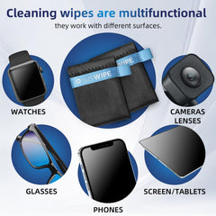 SusWipe packaging showing set of 2 glasses cleaners