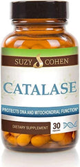 Bottle of Suzy Cohen Catalase 12,500 CATu dietary supplement