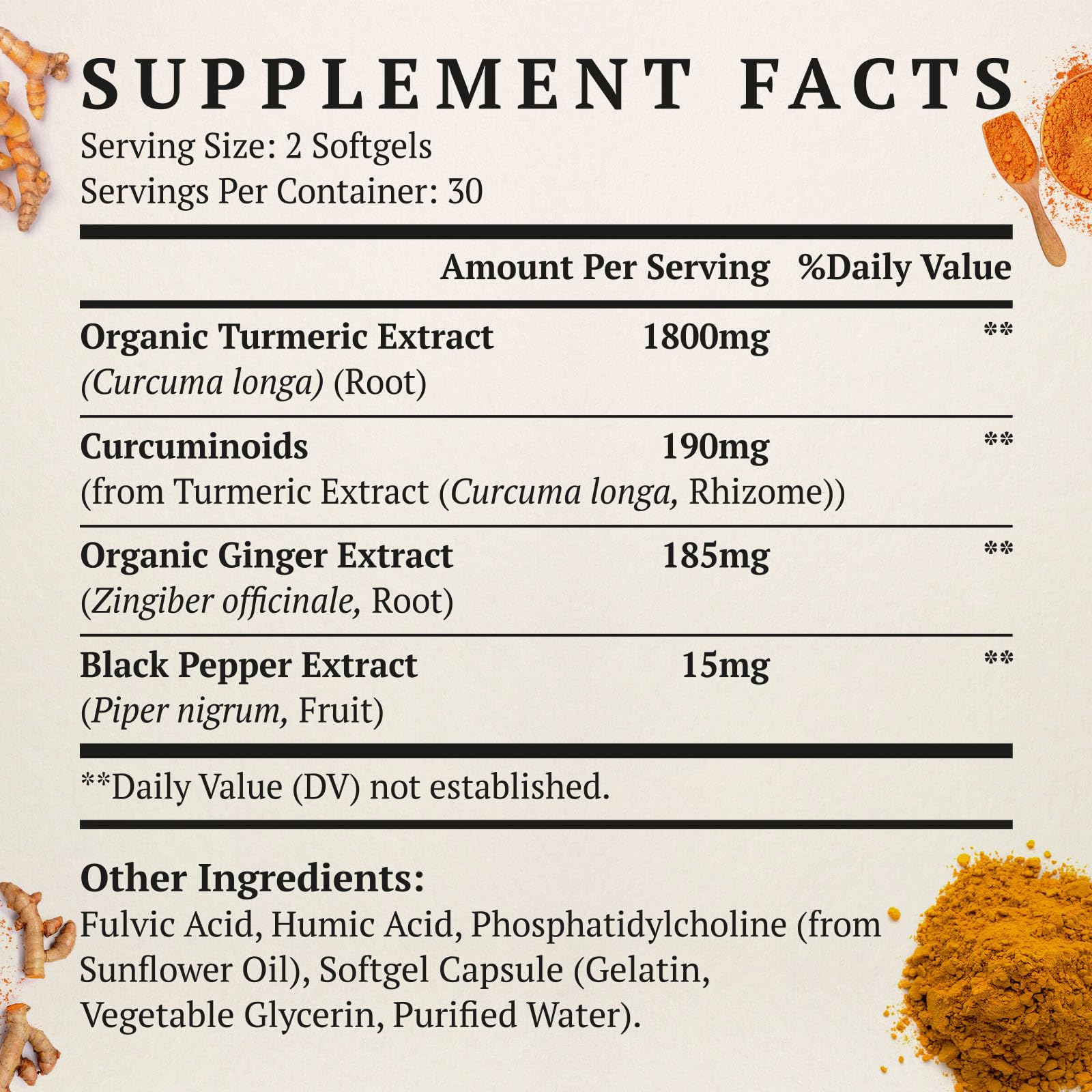 Two-bottle package of Svaiketa turmeric curcumin softgels