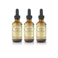 Svasthya Liquid Melatonin bottles with 3-pack packaging
