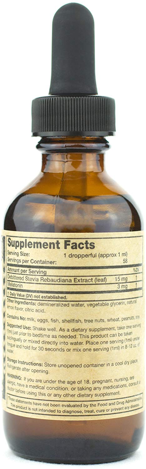 Dosing melatonin liquid using a dropper