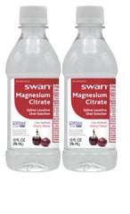 Swan Magnesium Citrate Cherry Flavor Oral Solution, 2x10oz bottles