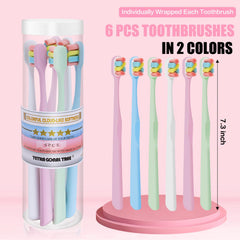 Rounded brush head designed for easy maneuverability in the mouth