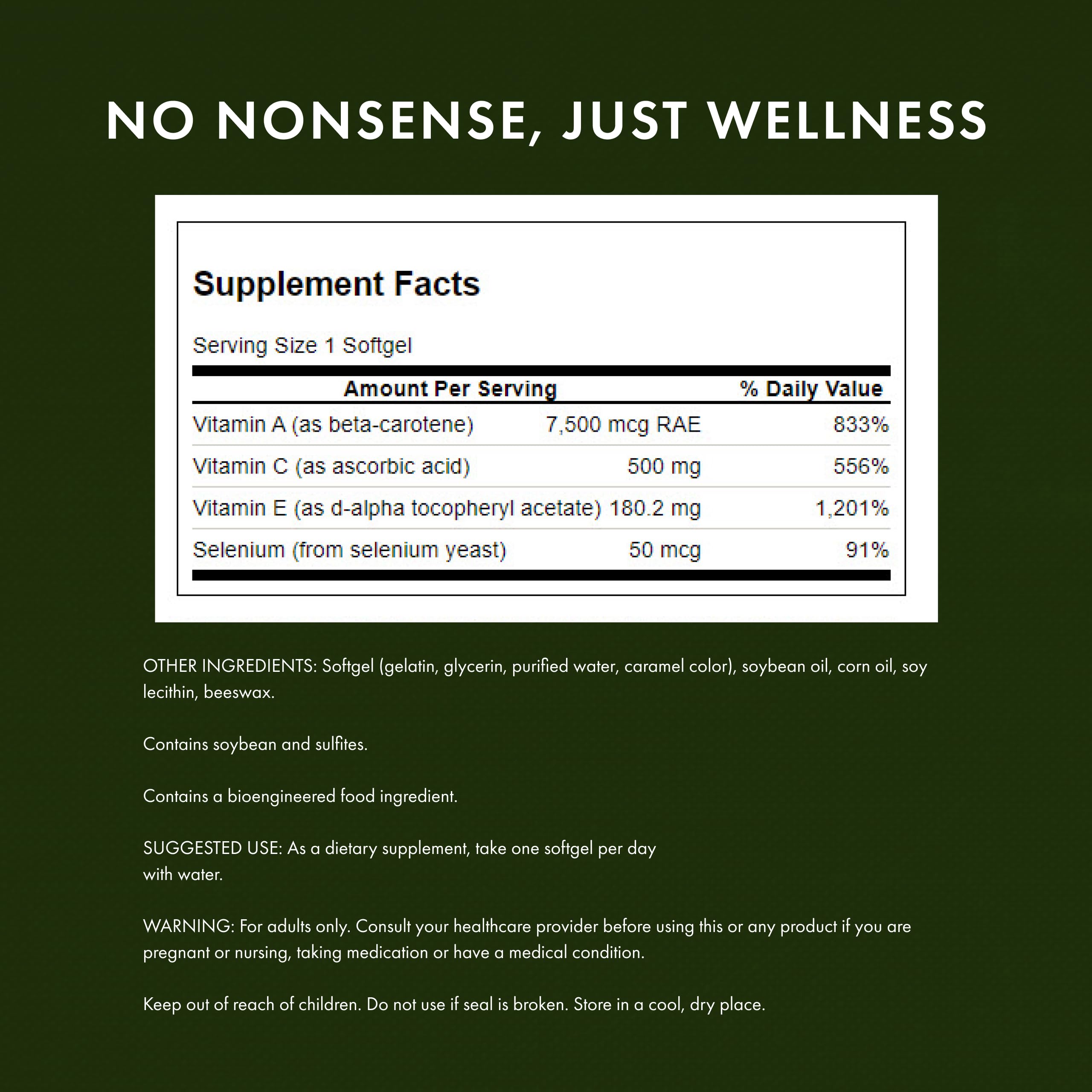 Swanson Vitamins ACES supplement bottle on a white background