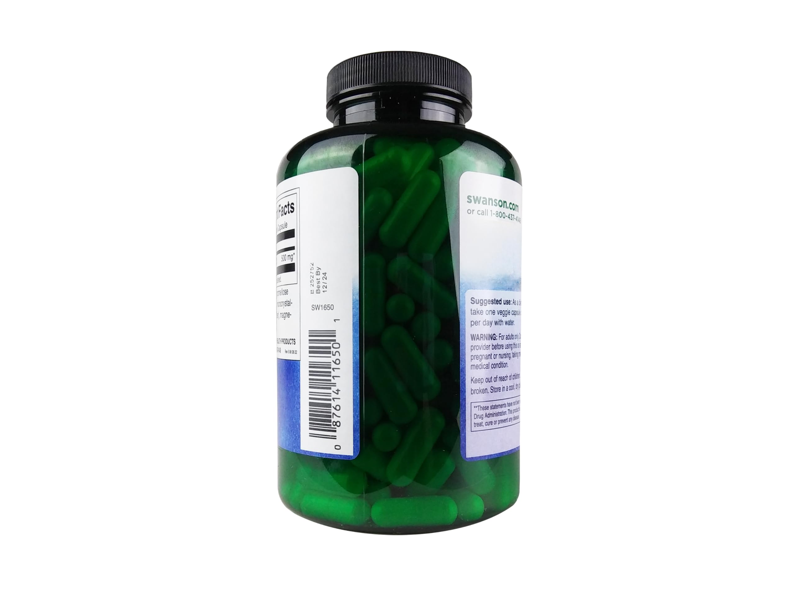 Close-up of Swanson Acetyl L-Carnitine capsules