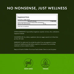 Label showing 500 mg per capsule