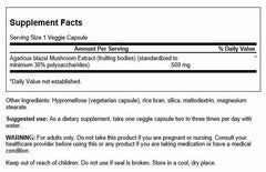 Close-up of Agaricus Blazei mushroom extract capsules