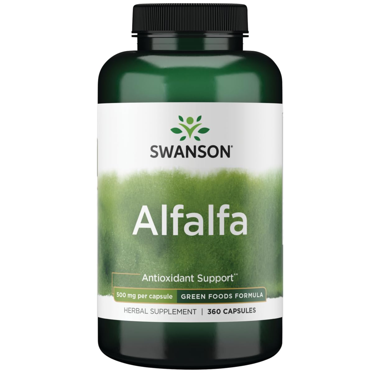 Swanson Alfalfa 500 mg 360 caps bottle