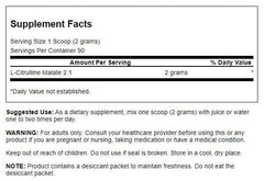 Swanson Amino Acid L-Citrulline Malate Complex powder and scoop - easy-mix daily energy.