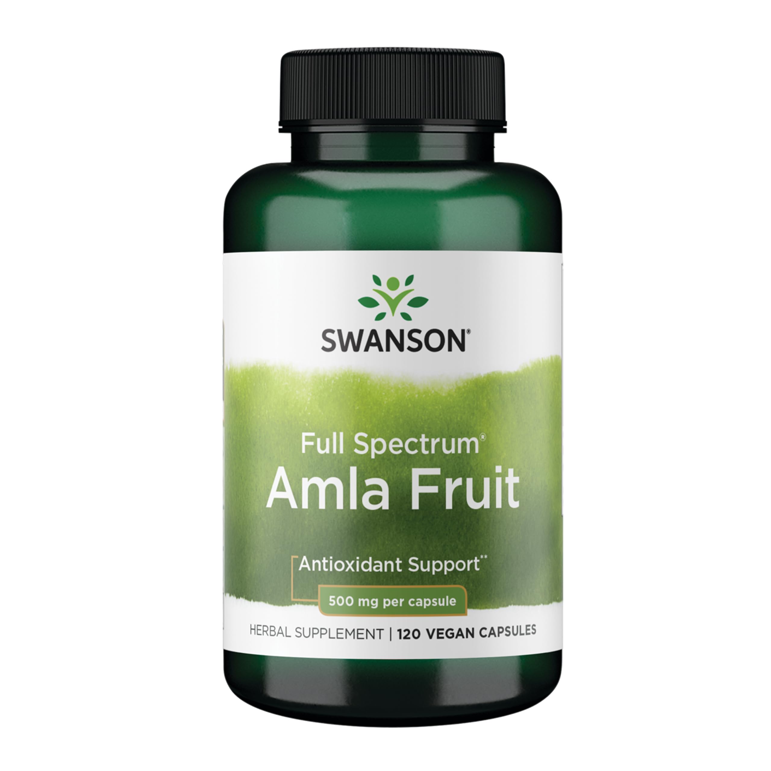 Swanson Amla Fruit capsules bottle front for daily energy support
