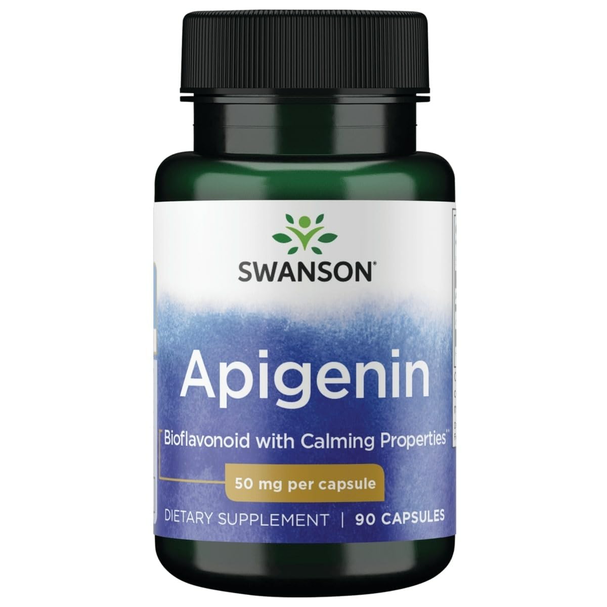 Swanson Apigenin 50mg capsules bottle front view