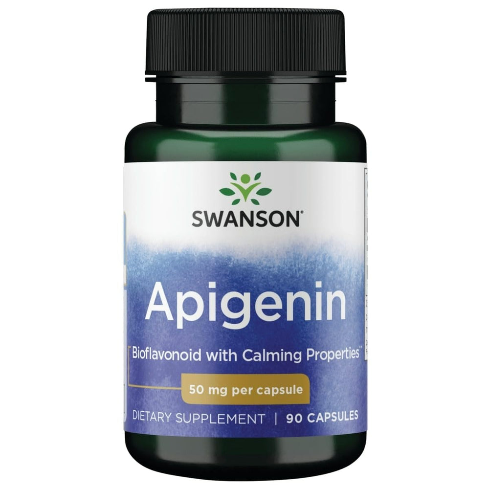 Swanson Apigenin 50mg capsules bottle front view
