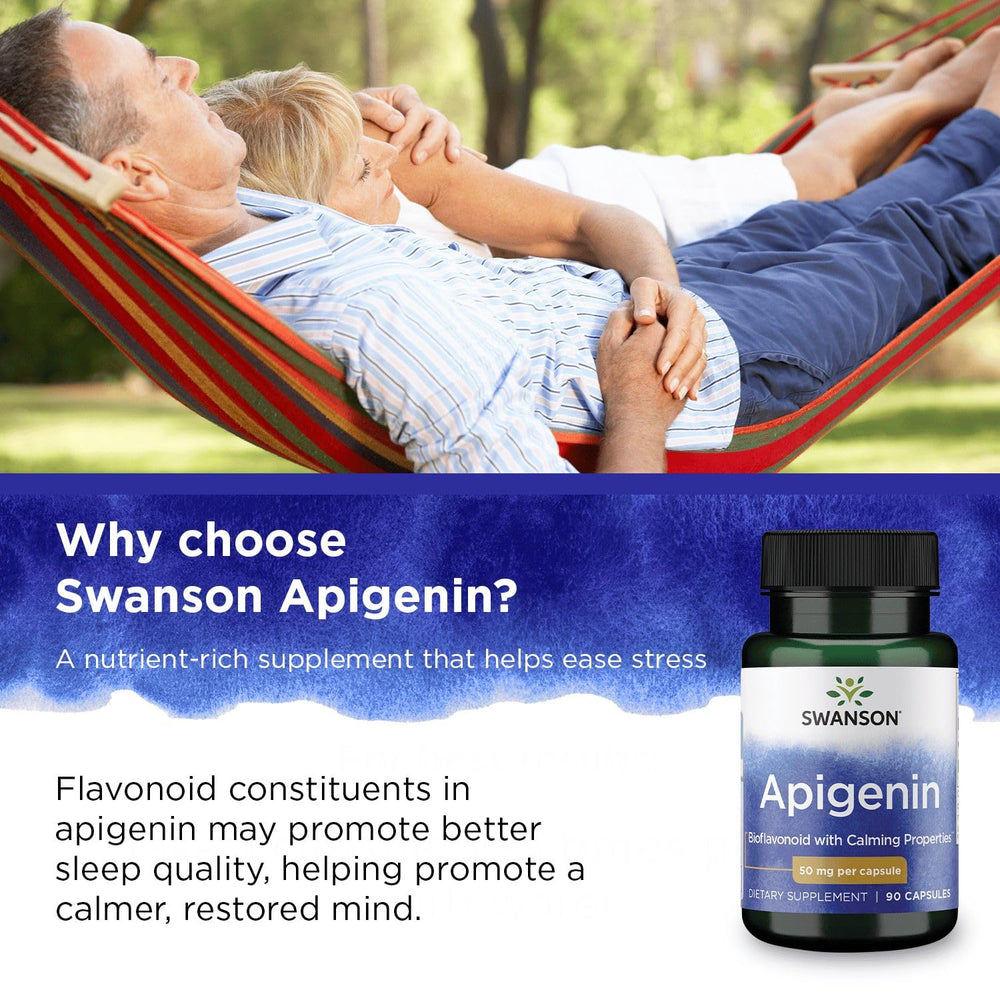 Concept image highlighting antioxidant and cellular health support from Swanson Apigenin