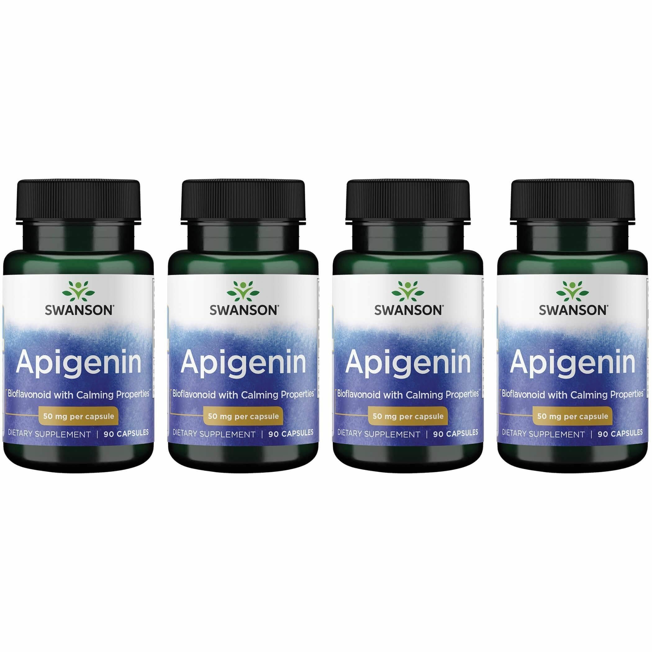Swanson Apigenin-Bioflavonoid supplement bottle with 4-pack display