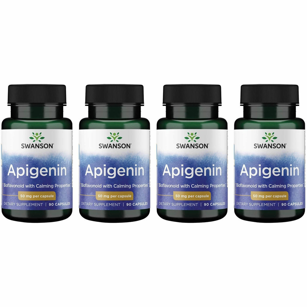 Swanson Apigenin-Bioflavonoid supplement bottle with 4-pack display