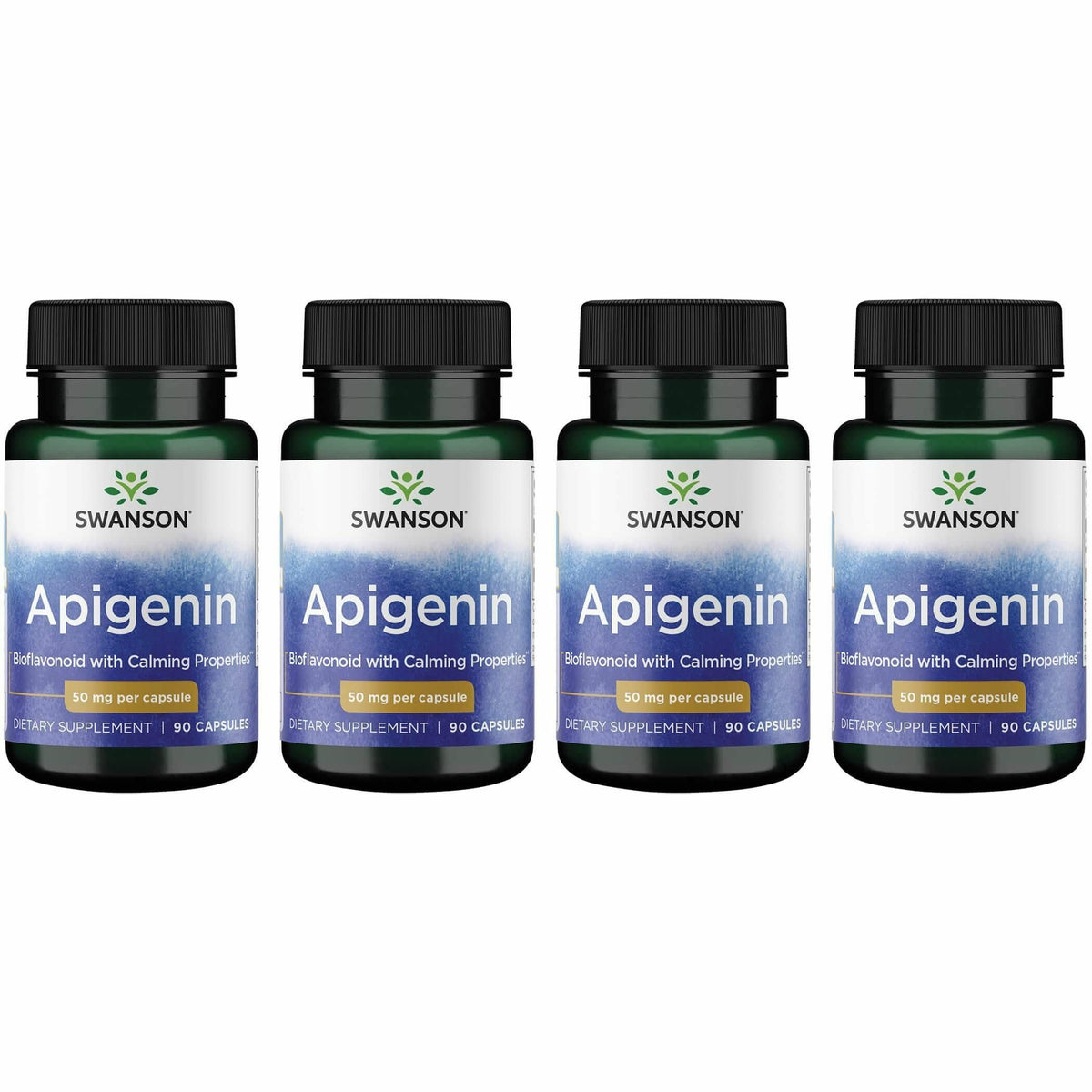 Swanson Apigenin-Bioflavonoid supplement bottle with 4-pack display