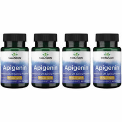Swanson Apigenin-Bioflavonoid supplement bottle with 4-pack display