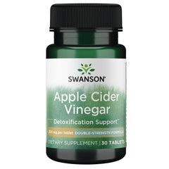 Swanson Apple Cider Vinegar 200 mg tablets bottle close-up