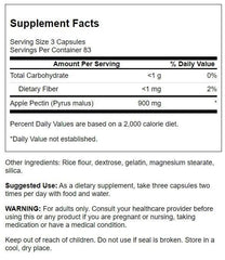Close-up of Swanson Health Apple Pectin product packaging and label