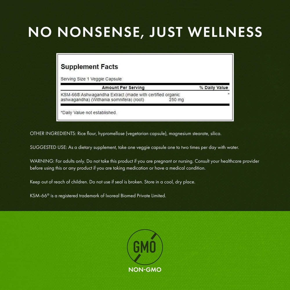 Close-up of ashwagandha ingredients in the formula