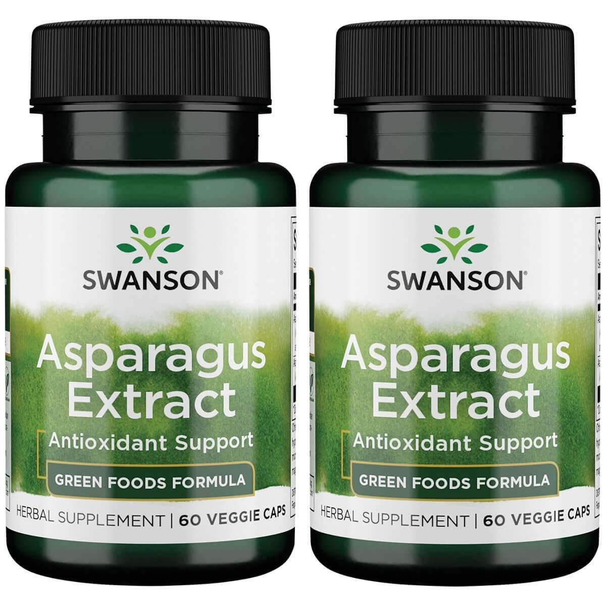 Swanson Full Spectrum Asparagus Young Shoots 400 mg – 60 Capsules – 2-Pack