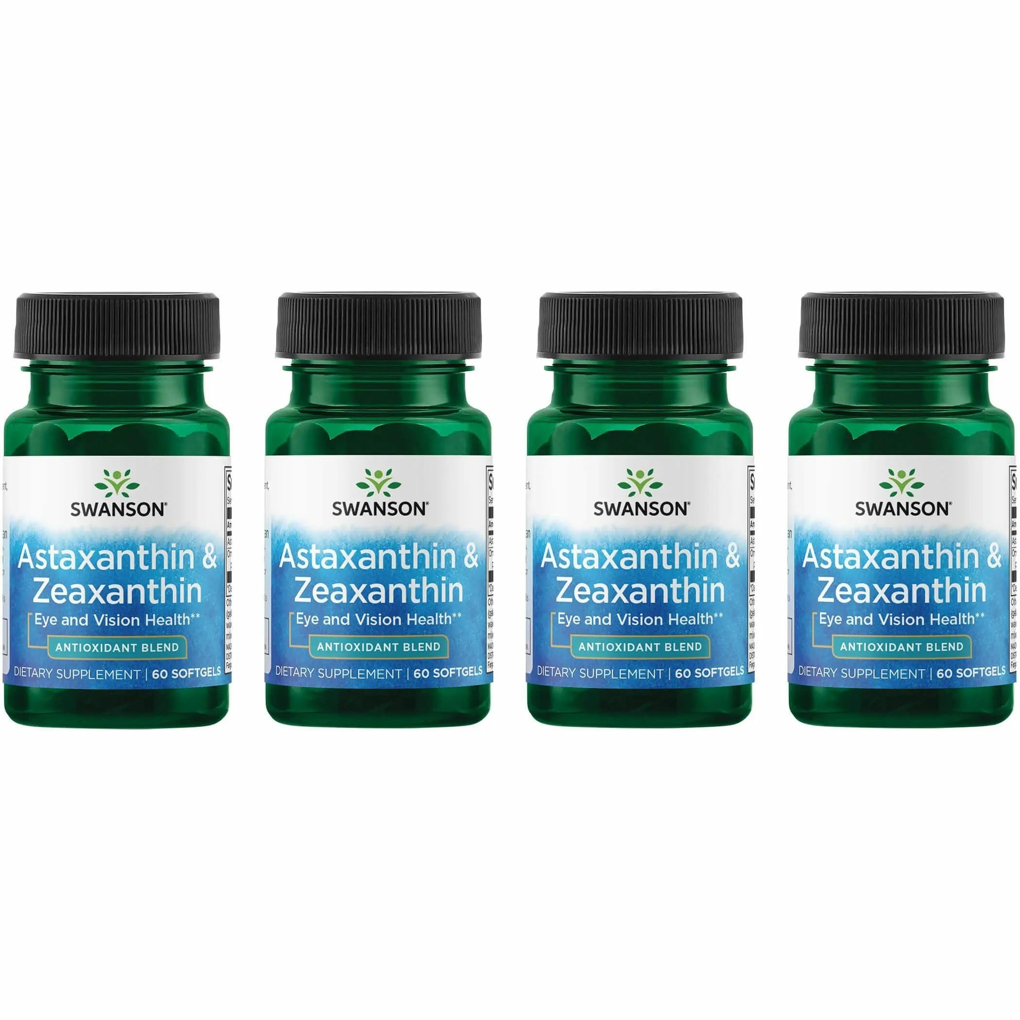 Product packaging for Swanson Astaxanthin & Zeaxanthin softgels