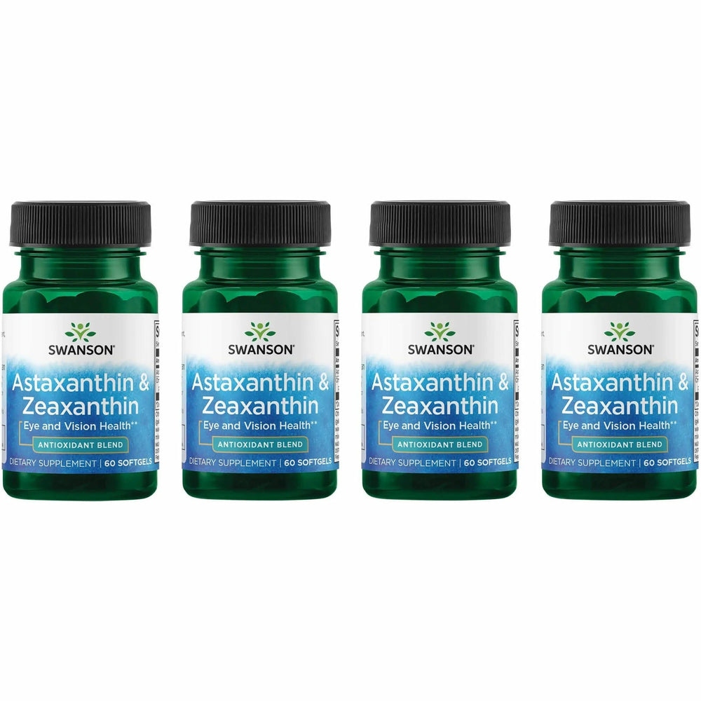 Product packaging for Swanson Astaxanthin & Zeaxanthin softgels