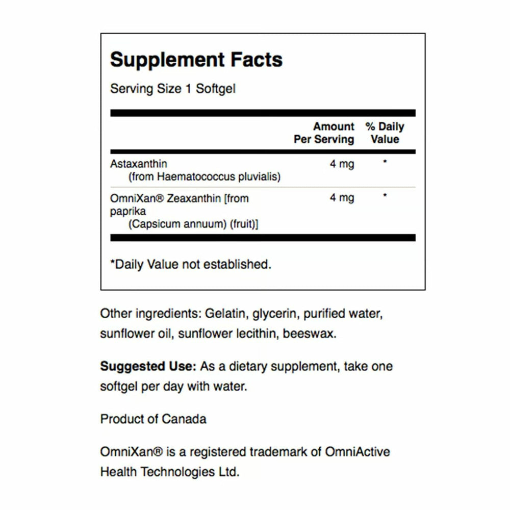 Two-pack Swanson eye health softgels product shot