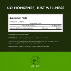 Two Swanson B12 bottles in a 2-pack display