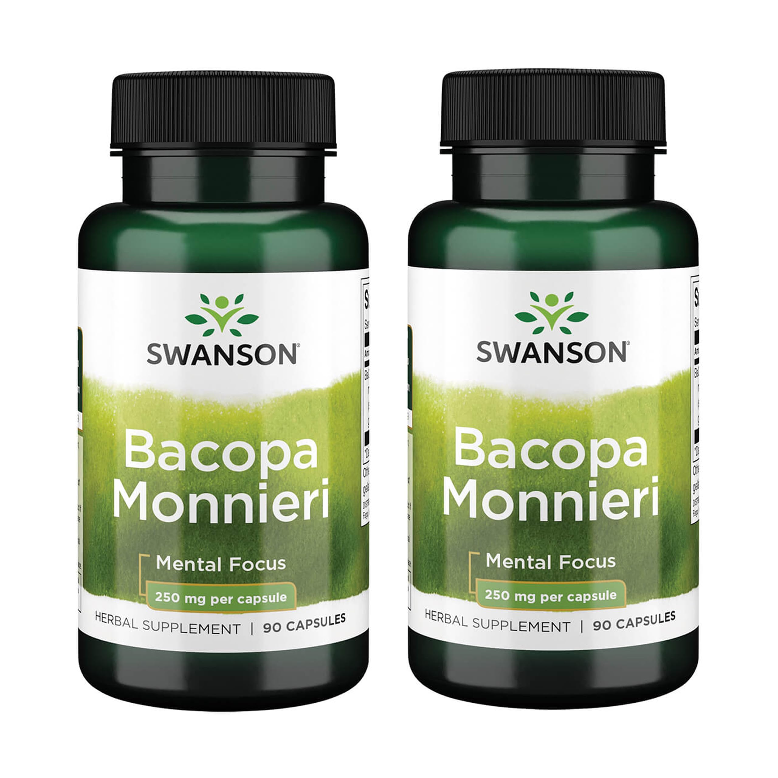 Swanson Bacopa Monnieri Bacognize 250 mg bottle front view