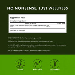 Close-up of Bamboo Extract bottle