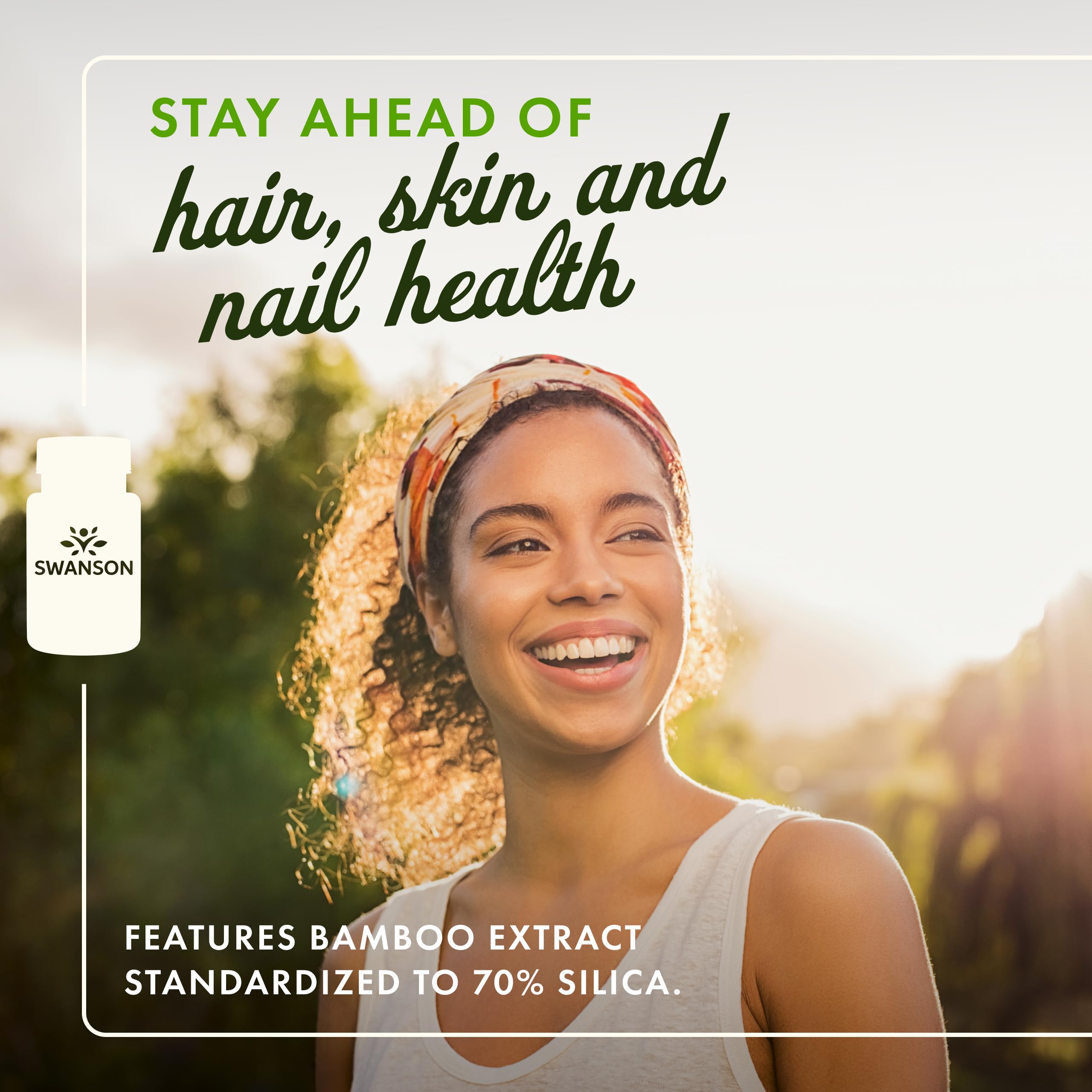 Swanson Bamboo Extract capsules (60 veggie capsules per bottle)