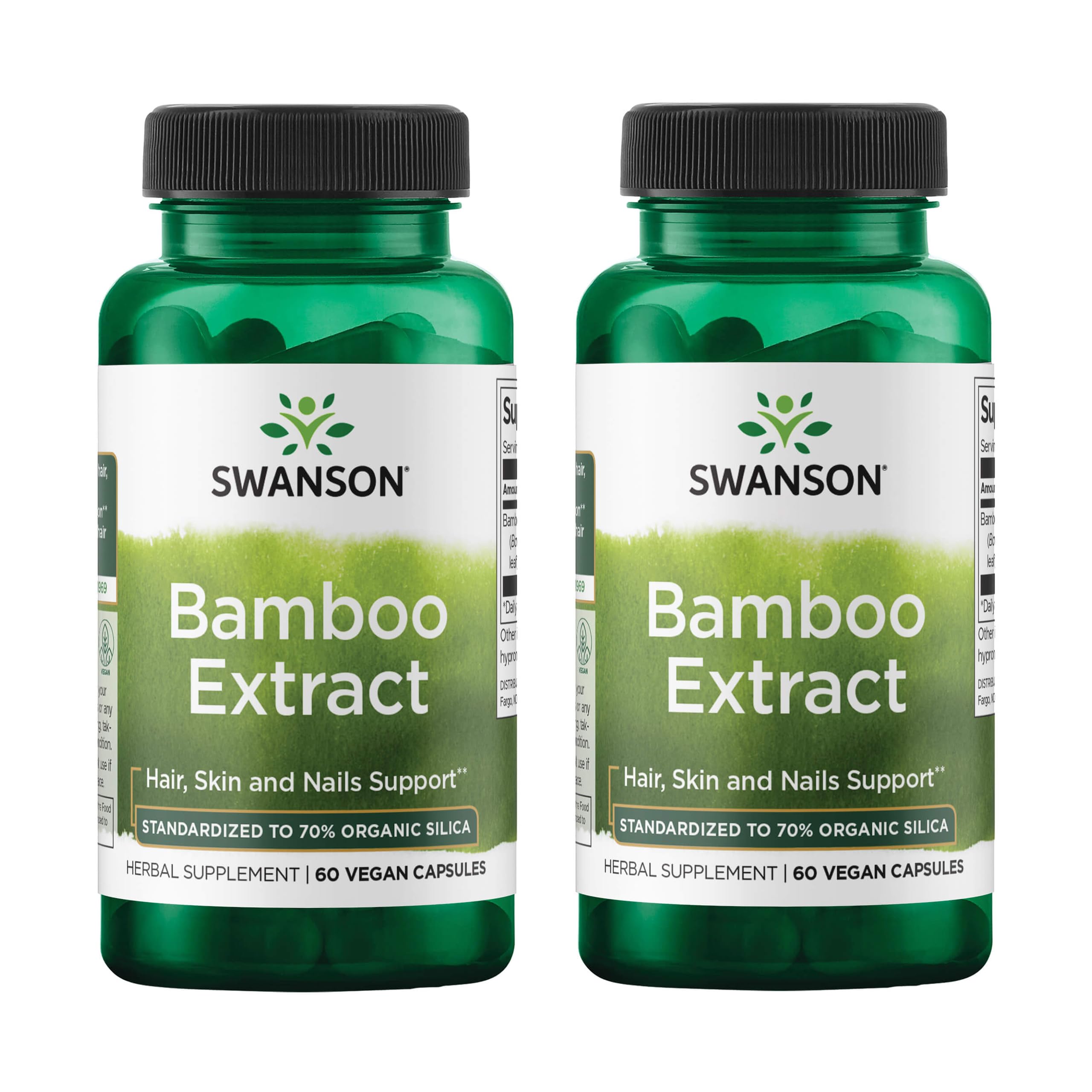 Swanson Bamboo Extract 70% Silica bottle (hero image)