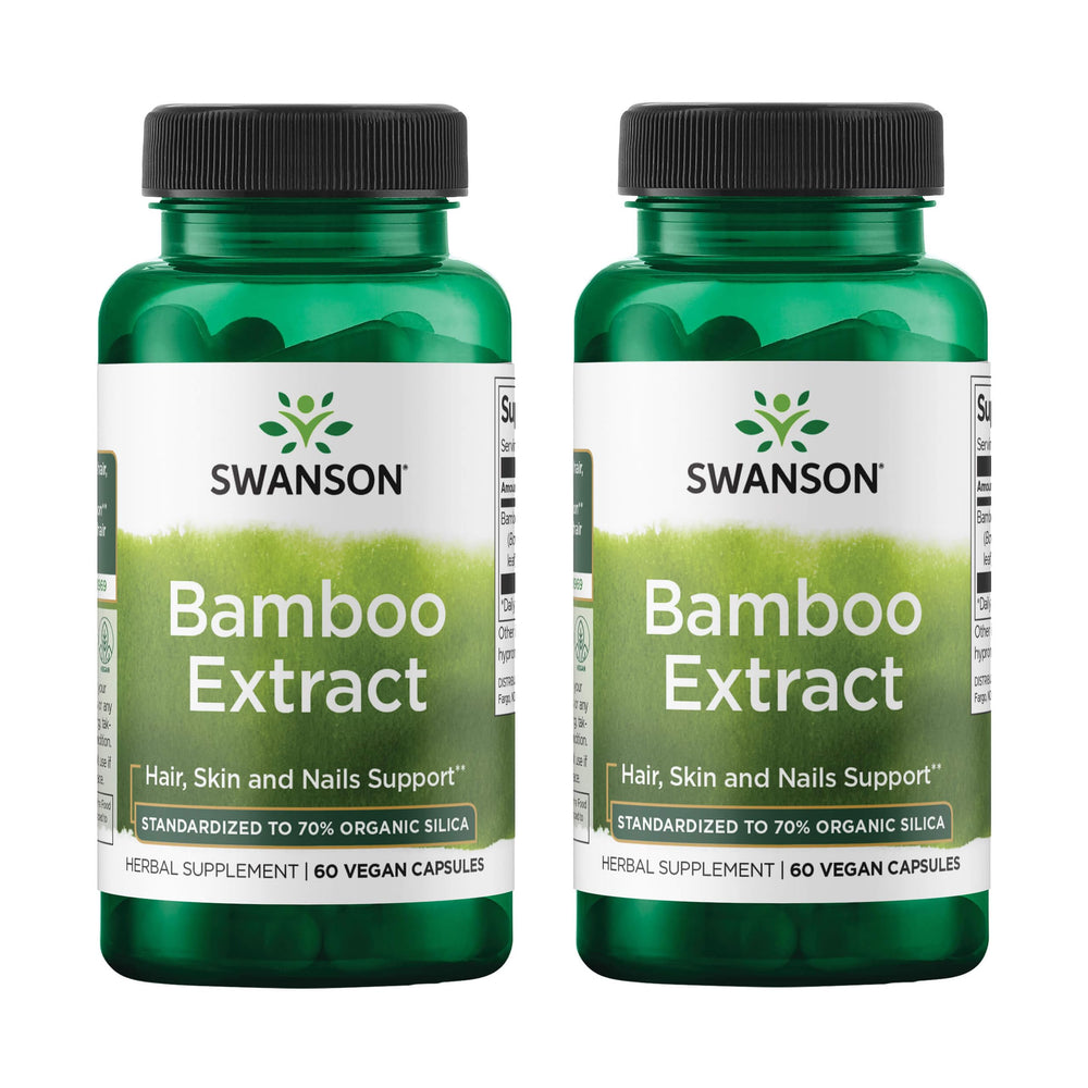 Swanson Bamboo Extract 70% Silica bottle (hero image)