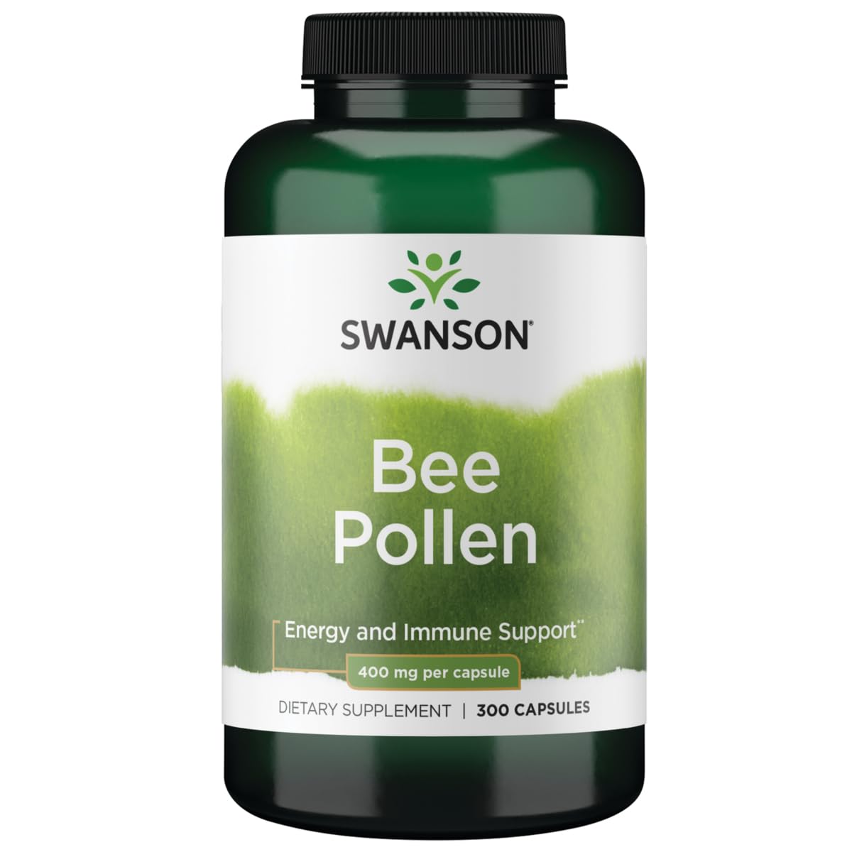 Swanson Bee Pollen 400 mg bottle – 300 capsules