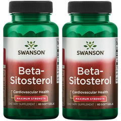 Swanson Beta Sitosterol bottle and capsules - product front