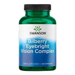 Swanson Bilberry Eyebright Vision Complex bottle and label