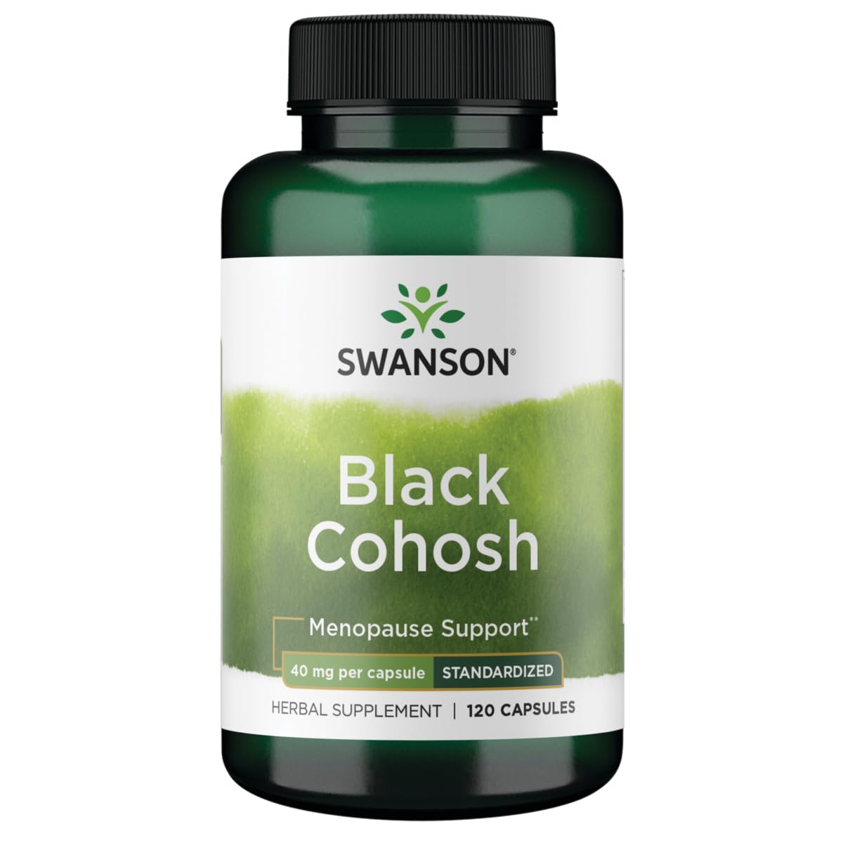Swanson Black Cohosh Standardized 20 Milligrams bottle – 120 capsules
