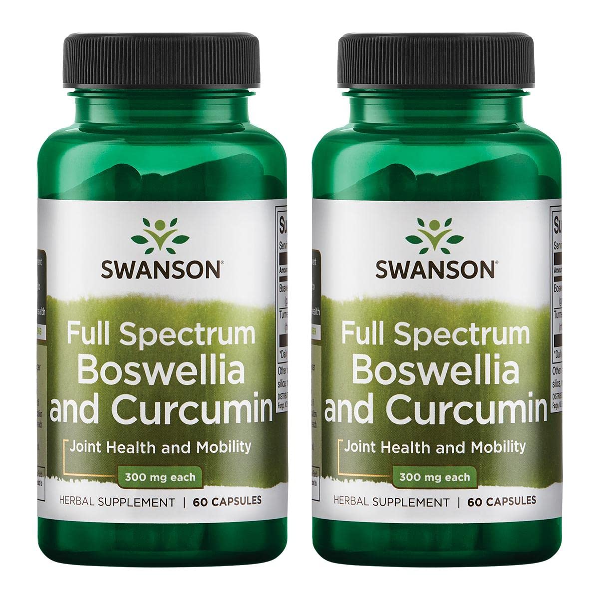 Swanson Full Spectrum Boswellia & Curcumin bottle front view