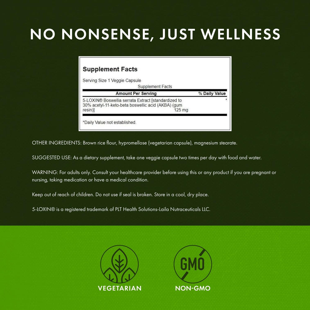 Packaging showing Swanson Boswellia Serrata Extract 125 mg 3-pack